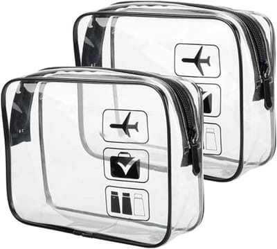 Swiphi® Reis toilettas - Luchthaven Tas - Trasparant