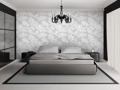 Lace Pattern Light Grey Photo Wallcovering