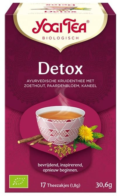 Yogi tea Biologische Thee Detox - 3 x 17 stuks - Voordeelverpakking