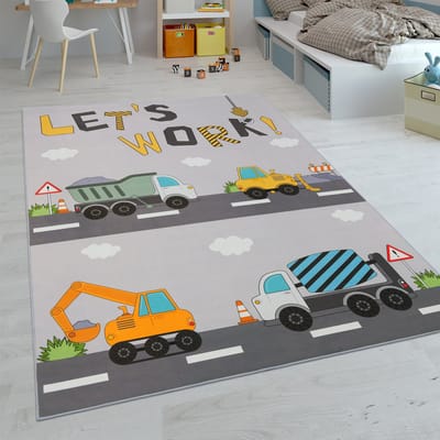 Paco Home Kindertapijt Laagpolige Vloerkleden Voor Kinderkamer Speelkleed Meerkleurig 80x150 cm