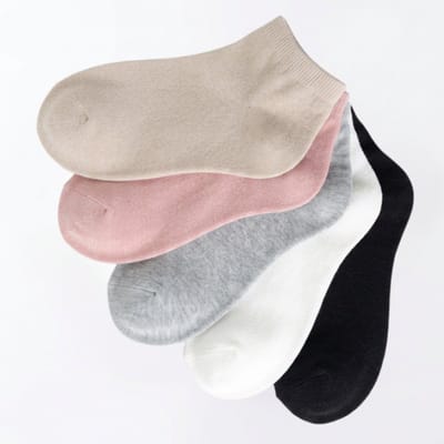green-goose® Bamboe Dames Enkelsokken - 5 Paar - Roze, Blauw, Wit, Zwart, Grijs - Duurzaam Ademend Materiaal