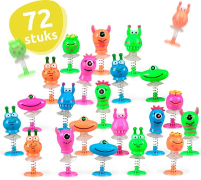 Isa's Friends® - Uitdeelcadeaus Bouncing Monsters - 72 stuks - Traktatie