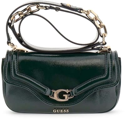 GUESS schoudertas handtas Dea Crossbody Flap Forest donkergroen