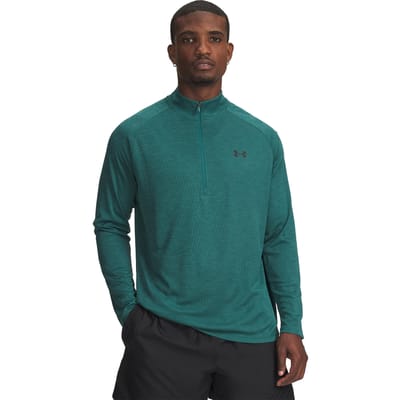 UNDER ARMOUR - ua tech textured 1/2 zip-grn - Training sweater heren - Groen