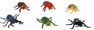 Gerimport Speelgoed insecten figuren - Torren / kevers - 6x stuks - kunststof - 3 x 18 cm - nep/namaak