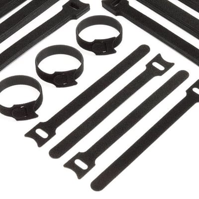 Knaak Kabelbinders Klittenband - 50 Stuks - Zwart - Tie Wraps - Kabel Organizer
