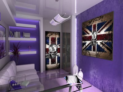 Alchemy Skull Union Jack Tattoo Photo Wallcovering