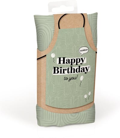 Keukenschort Happy birthday