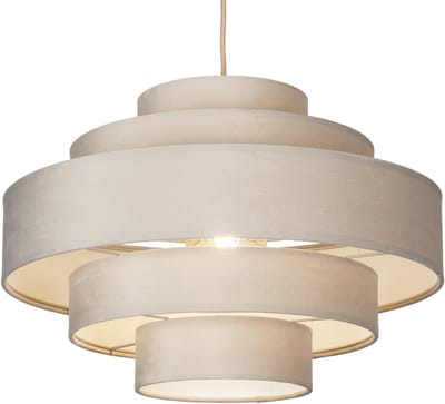 Lumidora Hanglamp 75427 - POLIGNANO - E27 - Taupe - Metaal - ⌀ 52 cm