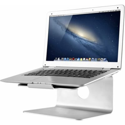 Neomounts NSLS050 laptop standaard - 10-17" - universeel - 360° draaibaar - modern ontwerp - zilver