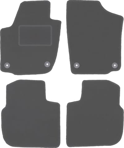 Grafiet automatten voor: Skoda Rapid liftback, sedan, spaceback, stationwagen (2013-2019)