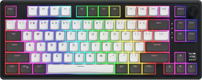 HATOR Skyfall Pro Wireless 80 toetsenbord Gamen USB + RF Wireless + Bluetooth QWERTY Amerikaans Engels Zwart, Grijs