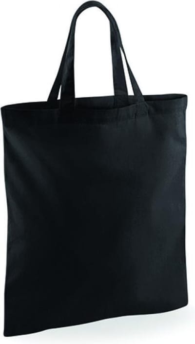 Westford Mill Bag For Life - Short Handles WM101S - Black - 38 x 42 cm