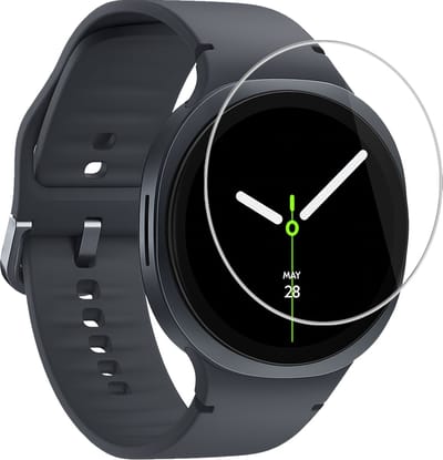 Screenprotector Geschikt voor Samsung Galaxy Watch 8 (40 mm) - Extra Sterk - Tempered Glass - Gehard Glas - Beschermglas Screen Cover - Bescherm Protector voor Smartwatch