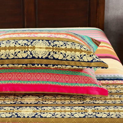 Taie d'oreiller: Une Paire de Taies d'Oreiller en Coton Pur, Épaissies et en Coton Cardé, 48 * 74cm, Style Enveloppe Standard Adulte 2pcs