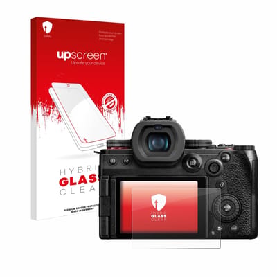 upscreen - Screenprotector voor Panasonic Lumix DC-G9 II - Folie Beschermfolie Beschermglas transparant