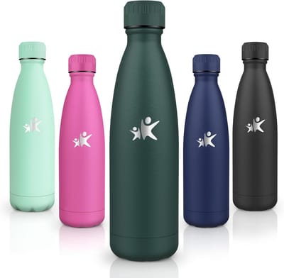 SnelShoppen - Thermosfles 500 ml - Roestvrijstalen Waterfles - BPA-Vrij - Dubbelwandige Thermofles - Lekvrij - Ideaal voor Kinderen - Sport, School, C