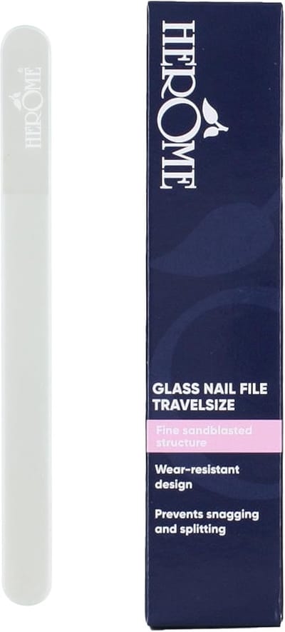 Thijox - Glazen Nagelvijl Reisformaat - Mini Glass Nail File - Voorkomt Splijten en Haakjes - Perfect voor Thuis en Onderweg - Draagbaar en Lichtgewic