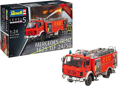 1:24 Revell 07516 Mercedes-Benz 1625 TLF 24/50 Fire Truck Plastic Modelbouwpakket