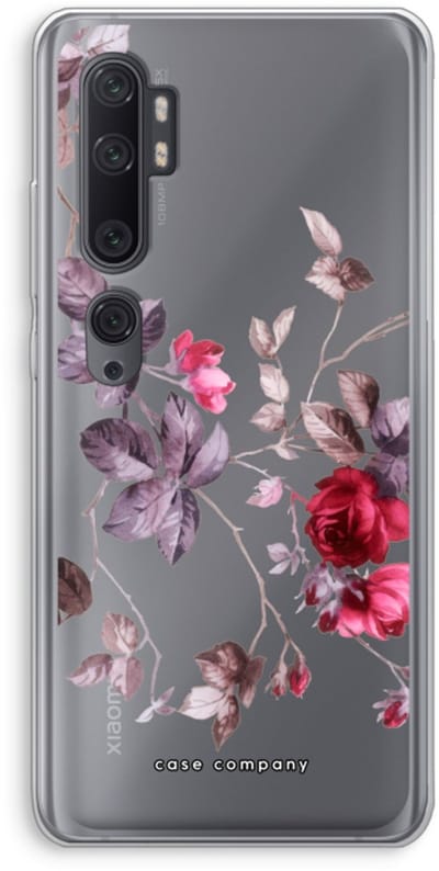 Case Company® - Hoesje geschikt voor Xiaomi Mi Note 10 Pro hoesje - Mooie bloemen - Soft Cover Telefoonhoesje - Bescherming aan alle Kanten en Schermrand