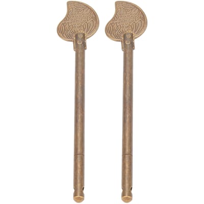 2 stuks Deurklink Vergrendelpen 11cm Bladvorm Retro Stijl Messing Kast Sleutel Klink Bout Vergrendelpen