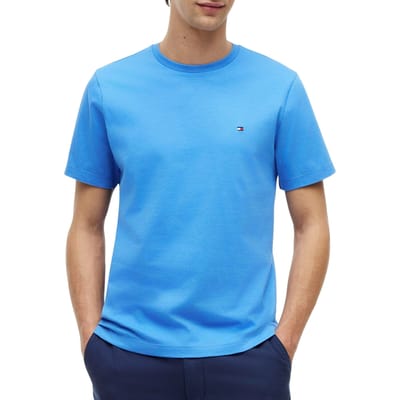 Tommy Hilfiger Flag Embroidery T-shirt Blue Spell Taglia: M | Magliette basic Outlet | Uomo | Blu