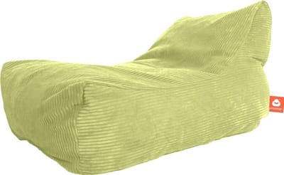 Whoober loungestoel zitzak Bali ribcord pistache - zacht en comfortabel - Wasbaar