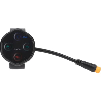 Interrupteur d'affichage de trottinette électrique Tableau de bord 4 fonctions Alimentation pour pièces Sealup avec connecteur étanche à 3 broches black