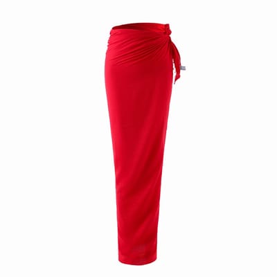 Emilie collection - pareo - rood - lang - viscose mix