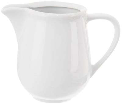 Orion Mona Serie - Porseleinen Melkkannetje - 80 ml - Wit - Vaatwasser- en Magnetronbestendig