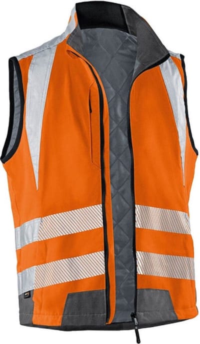 KÜBLER - Reflectiq bodywarmer - oranje/antraciet - maat XXL