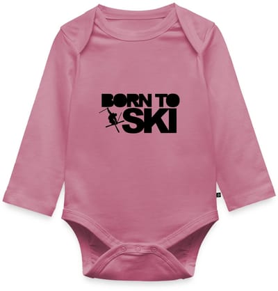 Born To Ski Wintersport Baby Rompertje Met Lange Mouwen