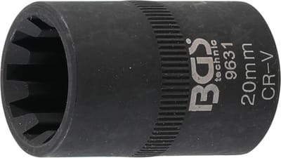 BGS Remklauw dopsleuteldop 10-kant voor VAG en Porsche 20 mm