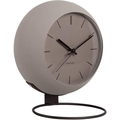 Karlsson Tafelklok Nirvana Globe - Donker Grijs - Ø21cm - Modern