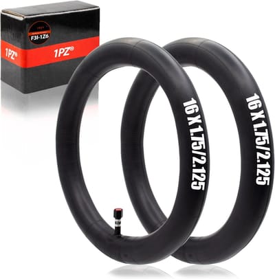 2x Binnenbanden 16x1.75/2.125 (47/62-305) voor Kinderfiets, MTB en Racefiets met 32mm Schrader Ventiel