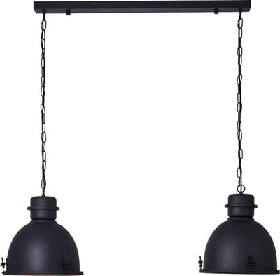 Brilliant Hanglamp Kiki Zwart 2xe27