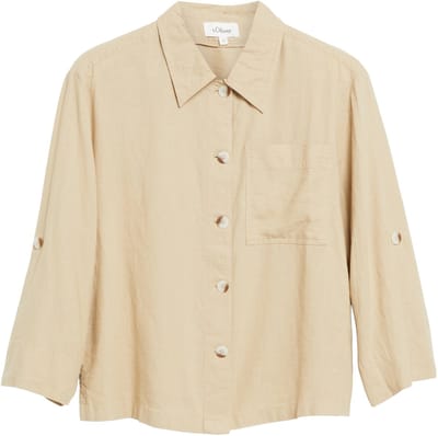 s.Oliver  Blouses Beige Taglia: 36 | Maglie a manica lunga Outlet | Donna | Marrone