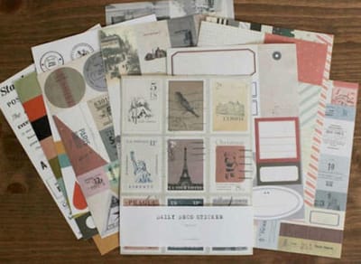 Daily Deco Stickerset - Retro - set met 12 vellen stickers