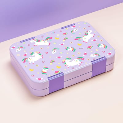 Bento Lunchbox voor Kinderen | 5/6 Converteerbare Vakken BPA-VRIJ LEKVRIJ Magnetronbestendig en Koelkastbestendig 5&810ml&1