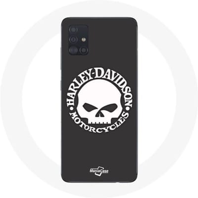 Samsung Galaxy A51 hoesje Harley Davidson Motors Schedel