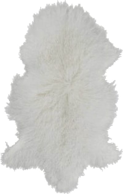 Dusk till Dawn Tibetaans schapenvacht 110x65cm - Wit