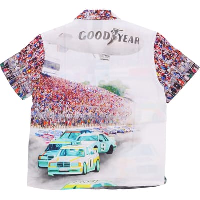 Herenshirt met korte mouwen Circuit geweven top multi