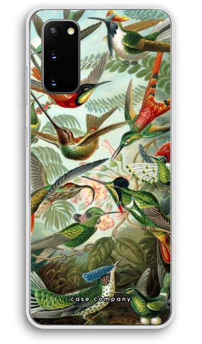 Case Company® - Hoesje geschikt voor Samsung Galaxy S20 hoesje - Haeckel Trochilidae - Soft Cover Telefoonhoesje - Bescherming aan alle Kanten en Schermrand