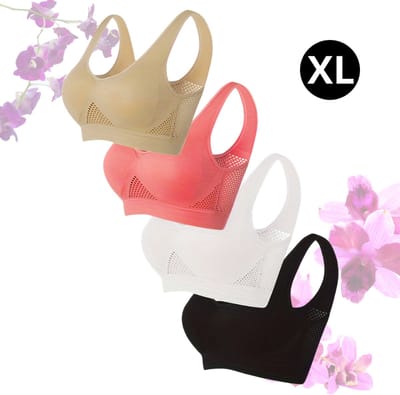 Livano BH Zonder Beugel - Zonder Bandjes - Push-up Bh's - Comfort Bh - Gemengd - Sport - XL