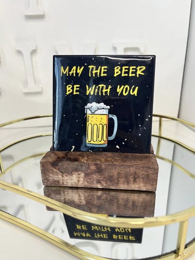 Tegeltje "May the Beer Be with You!"  | Viva Femme | Tegeltjes met tekst | Decoratie | Wonen | Cadeau