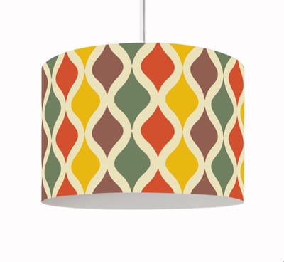 Hanglamp Swirl Retro multi-colour vintage verlichting diameter 30cm met pendel voor slaapkamer kinderkamer