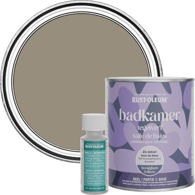 Rust-Oleum Bruin Badkamer Tegelverf Hoogglans - Cacao 750ml