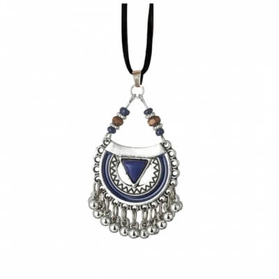 Ketting -Tibetaans stijl- blauw - Charme Bijoux