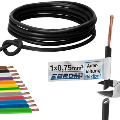 Flexibele Elektrische Enkeladerige Draad PVC Kopen - Diverse Lengtes