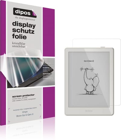 dipos – 2x Beschermfolie geschikt voor Onyx Boox Go 6 Gen II | Krasbestendige & heldere Screenprotector Ultra-Thin
